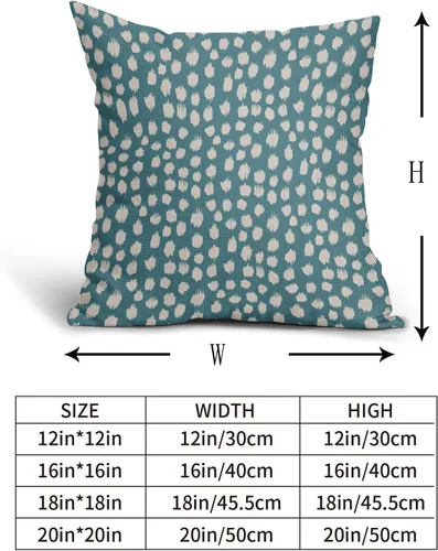Miniatura 5 de Sweetshow Juego de 2 fundas de almohada de 18 x 18 pulgadas, diseño bohemio, con diseño de lunares, moderno y moderno, para exteriores, decorativas
