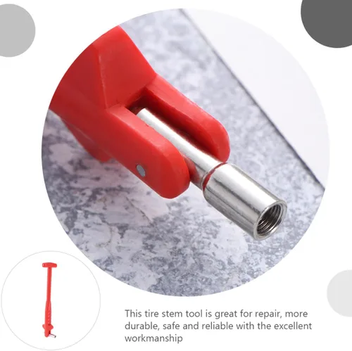 Miniatura 9 de Tire Valve Stem Puller Tool 2pcs Set Plastic Car Tire Repair Tool Valve Core Removal Installer