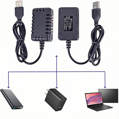 Miniatura 3 de Batería Lipo de 7.4 V 1200 mAh 30C 2S Baterías de litio recargables con enchufe JST apto para la mayoría de 1/10 1/16 1/18 1/24 escala RC Cars