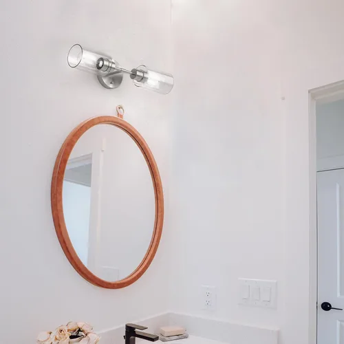 Miniatura 2 de Accesorios de Iluminación de Baño 2 Luces Níquel Cepillado, Luces de Tocador de Baño Sobre Espejo, Apliques de Pared de Iluminación de Baño, Luz