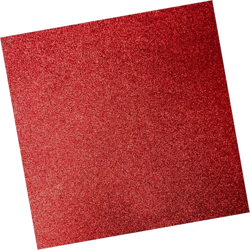 Cartulina roja con purpurina de 12 x 12 pulgadas, 10 hojas, papel de cartulina de colores para álbumes de recortes, fabricación de tarjetas y Rojo