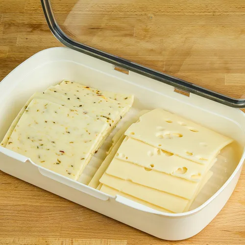 Miniatura 4 de ProKeeper Recipiente de almacenamiento de alimentos Deli con sello de silicona hermético y tapa compatible con borrado en seco Deli Keeper