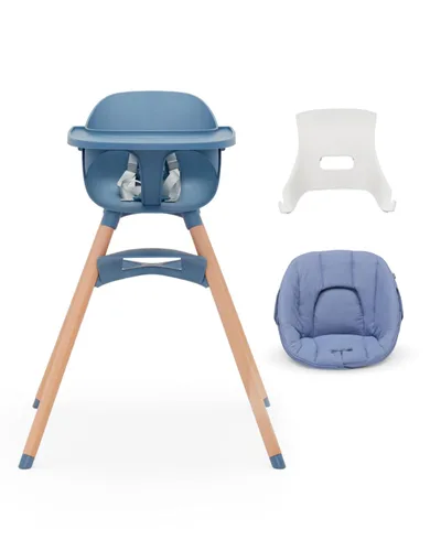 Miniatura 15 de Lalo The Chair - Silla alta convertible 3 en 1 para bebés y niños pequeños, bandeja apta para lavavajillas, reposapiés ajustable, Grapefruit Pomelo
