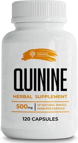 Cápsulas de quinina para aliviar los calambres en las piernas, suplemento natural de corteza de cinchona para defensa de calambres y salud