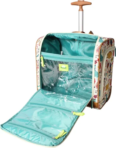Miniatura 3 de Lily Bloom Designer - Maleta de viaje de 15 pulgadas para viajes cortos fin de semana negocios equipaje ligero maleta de 2 ruedas giratorias bajo