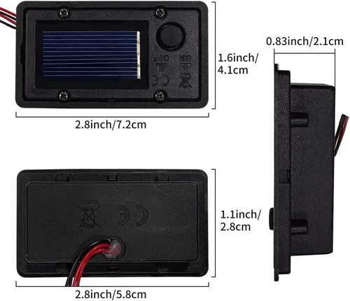 Miniatura 2 de Caja de batería, luz de linterna solar, piezas de repuesto para faroles colgantes al aire libre, contenedor, lámpara solar para el hogar, lámpara