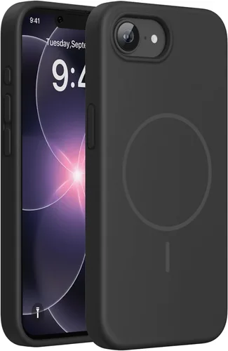 Miniatura 139 de Miracase Funda diseñada para iPhone 13, con protector de pantalla de vidrio templado, forro de microfibra suave antiarañazos, funda de goma
