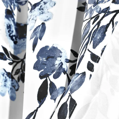Miniatura 4 de Lush Decor Tanisha - Cortinas para oscurecer la habitación, diseño floral de vid impreso, juego de paneles de ventana (par), 52 pulgadas de ancho x