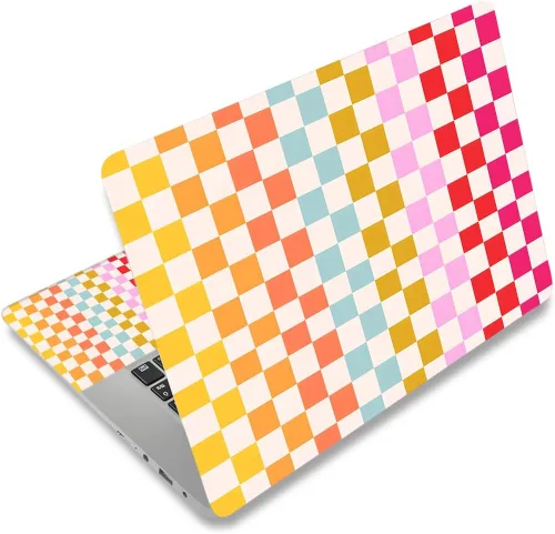 Miniatura 11 de Adhesivo para laptop de 12.1-15.6 pulgadas, calcomanía reutilizable universal de vinilo para laptop, protector de arte impermeable en color panal