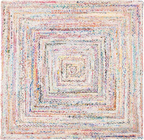 Miniatura 10 de SAFAVIEH Braided Collection - Alfombra de pasillo, 2 pies 3 pulgadas x 8 pies, color negro y azul, hecho a mano, reversible, ideal para dormitorio