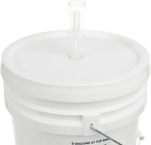 Miniatura 4 de U.S. Solid Fermentador de plástico – Cubo de fermentación de grado alimenticio de 5 galones fermentador de elaboración casera con espita y esclusa
