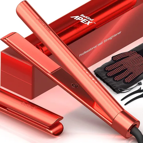 Miniatura 13 de Bekind Apex Plancha Alisadora de Cabello 2 en 1 Plancha Alisadora y Rizadora de 1" 460°F para Todos los Peinados Tecnología UltraSmooth Azul