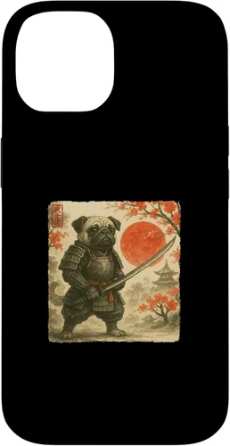 Miniatura 4 de Pug Samurai Japanese Warrior Costume Sumi-e Art Funny Case for iPhone 17