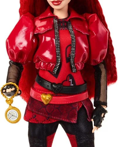 Miniatura 4 de Mattel Disney Descendants: La Rebelión de Red Muñeca de Moda y Accesorio – Rojo, Hija de la Reina de Corazones con Ropa Inspirada en la Película