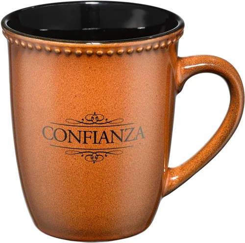 Christian Art Gifts Taza de Gres para Café y Té 14 oz Taza Inspiradora con Escritura para Hombre y Mujer: Confianza - Salmo 91:2 Microondas y