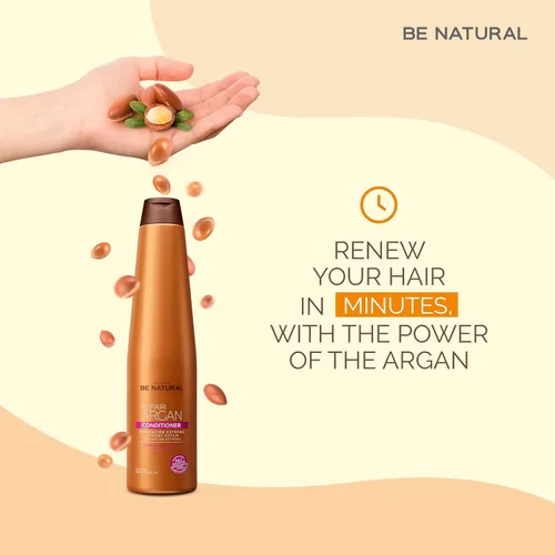 Miniatura 3 de PLACENTA LIFE Acondicionador BE NATURAL REPAIR ARGAN para cabello dañado con aceite de argán - Restaura tu cabello. (11.8 fl oz/11.83fl. oz)
