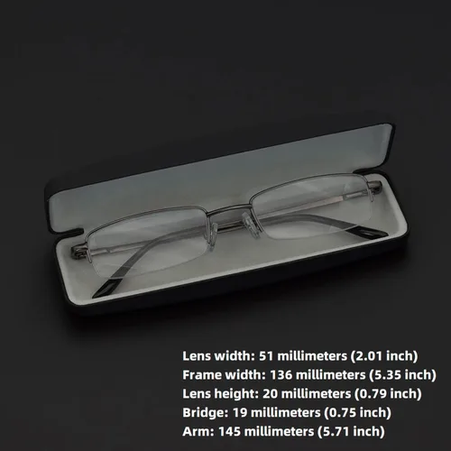 Miniatura 3 de HIGHLIKE Paquete de 2 o 3 lentes de lectura con bloqueo de luz azul con estuches rígidos, lentes de lectura con bisagra de resorte semicarmazón C02