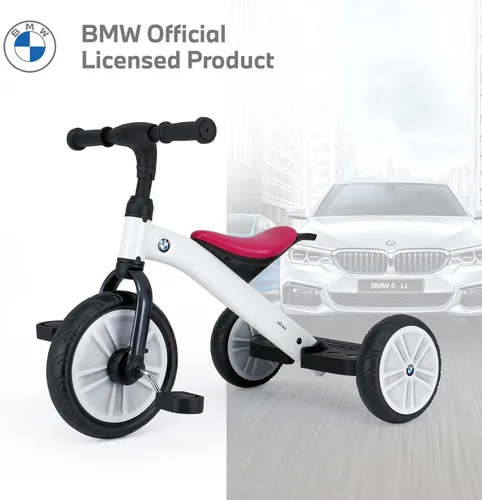 Miniatura 2 de BMW triciclo para niños y niñas de 2 a 5 años, regalo valioso para niños y niñas de 2, 3, 4, 5 años, color blanco perla