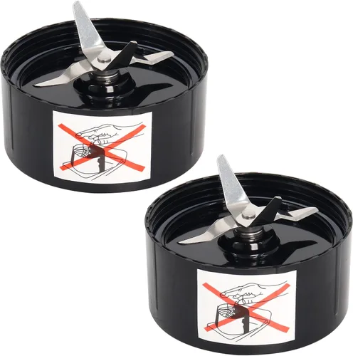 Miniatura 8 de Cuchillas batidoras de repuesto compatibles con Magic Bullet MB1001, juego de cuchillas de corte de doble cruz + planas, acero inoxidable