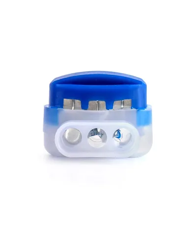 Miniatura 3 de QWORK Paquete de 100 conectores de 3 cables eléctricos IDC 314-BOX para cables 22-14 AWG