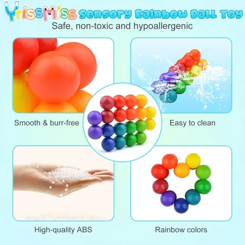 Miniatura 3 de Yrissmiss 3PCS Juguetes Sensoriales de Autismo para Niños Autistas, Juguetes Fidget Sensoriales para Adultos y Niños, Juguetes de Autismo para Niños