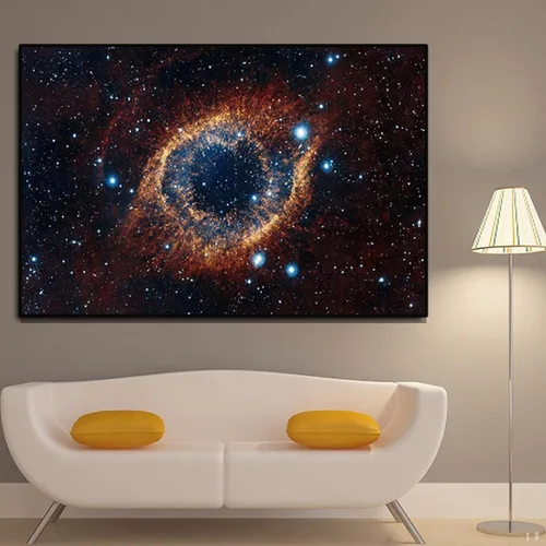 Miniatura 5 de Impresión en lienzo, espacio cósmico y cielo estrellado, imágenes en lienzo del planeta, imágenes de decoración en lienzo para pared de sala