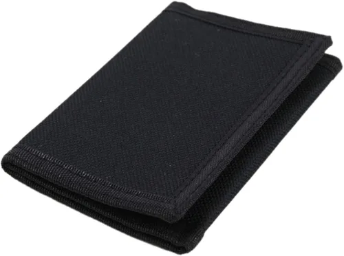 Cartera de lona triple RFID para deportes al aire libre para hombres, lindo monedero con cremallera y bolsillo frontal para niños, color camuflaje,