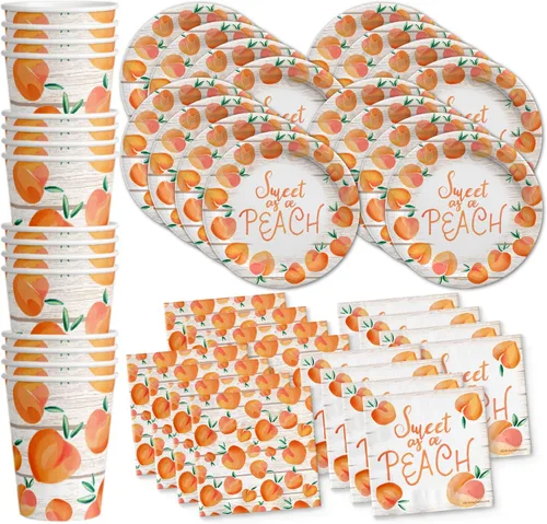Miniatura 10 de Suministros de fiesta temática mexicana - Juego de platos de tacos con servilletas y tazas Kit para 16