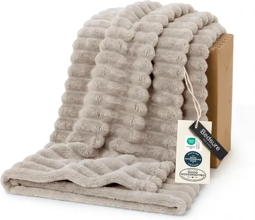 Miniatura 46 de Bedsure GentleSoft - Manta de forro polar azul para sofá, mantas suaves y acogedoras para mujer, lindas mantas pequeñas para niñas, azul claro, 108
