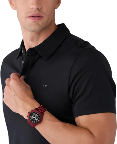Miniatura 14 de Michael Kors Runway - Reloj cronógrafo de acero inoxidable para hombre con correa de acero o silicona