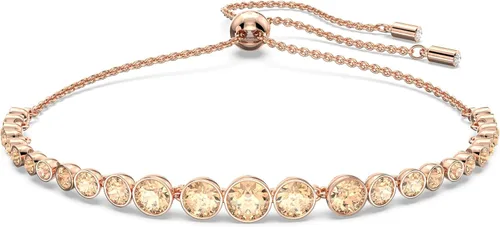 Swarovski Emily - Colección de joyas de pulseras de tenis, cristales transparentes, cristales azules, cristales rosados (exclusivo de Tienda)