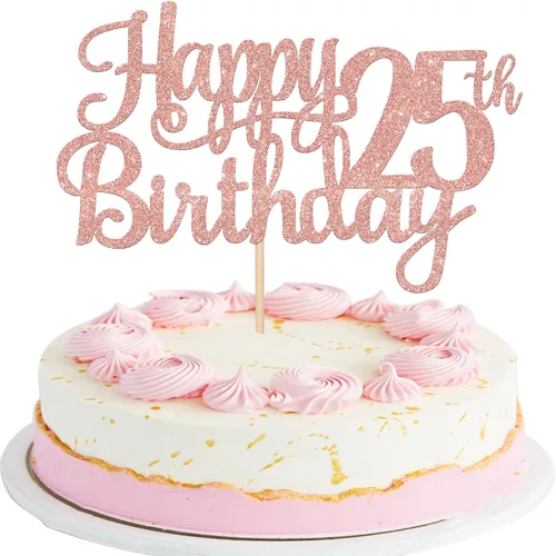 Miniatura 75 de 1 pieza de decoración de pastel de feliz 6º cumpleaños con purpurina para 6 años, palillo de pastel número 6, fabulosa decoración de pasteles