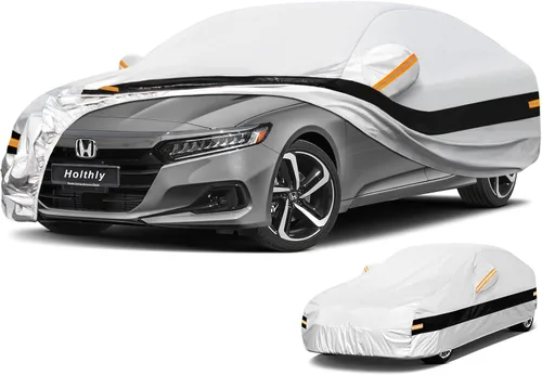Miniatura 33 de Funda para Automóvil de 10 Capas Impermeable para Todo Clima para Coupé Hatchback, 100% Impermeable Fundas para Automóvil de Exterior Ajuste