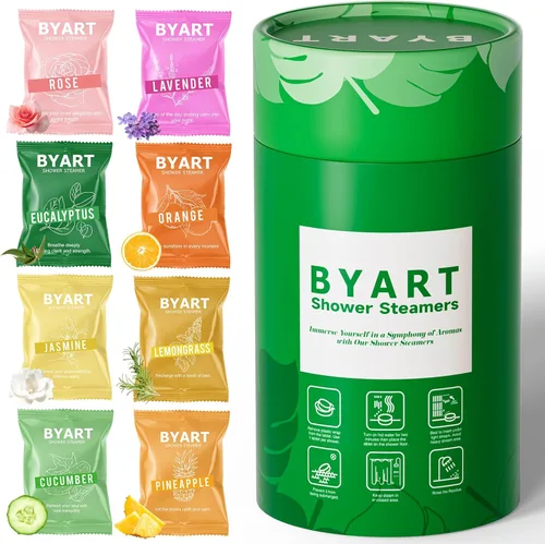 Miniatura 11 de Vaporizadores de ducha para aromaterapia, regalos de Navidad para mujeres, paquete de 8 bombas de ducha de aceite esencial puro para el hogar, spa