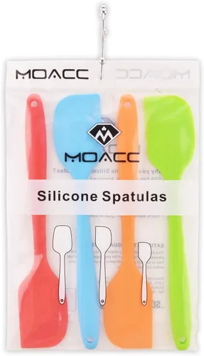 Miniatura 7 de Espátulas de silicona, espátula de goma de 11 pulgadas, resistente al calor, sin costuras, diseño de una pieza, antiadherente, flexible, raspadores