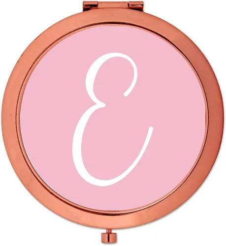 Miniatura 8 de Andaz Press Espejo compacto de oro rosa, regalo de boda de dama de honor, rosa rubor, paquete de 1, despedida de soltera, despedida de soltera, Maid