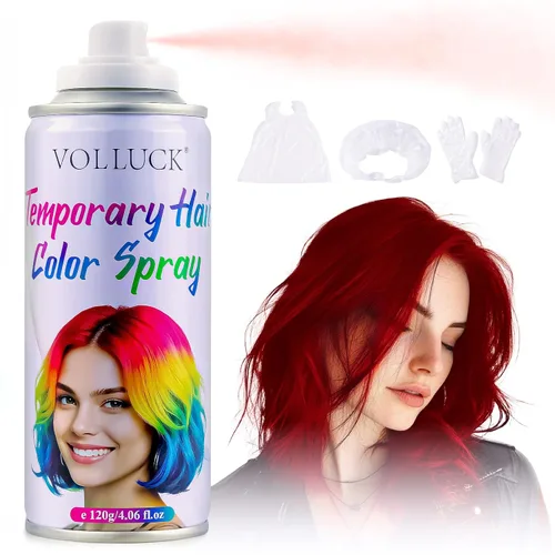 Miniatura 11 de Spray de color gris temporal para el cabello, color plateado, tinte para el cabello de 1 día para niños, mujeres y hombres, color de cera gris