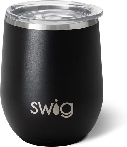 Miniatura 37 de Swig Life Vaso de vino de 12 onzas con tapa, acero inoxidable, apto para lavavajillas, portátil, triple aislamiento (todos los americanos)