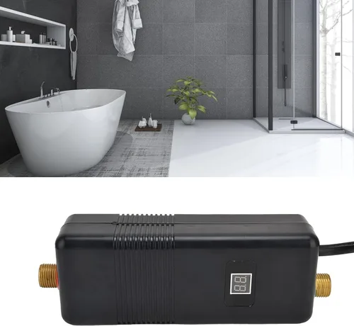 Miniatura 3 de Calentador de agua eléctrico sin tanque de 3 KW, calentador de agua caliente pantalla digital, mini calentador de agua caliente instantáneo