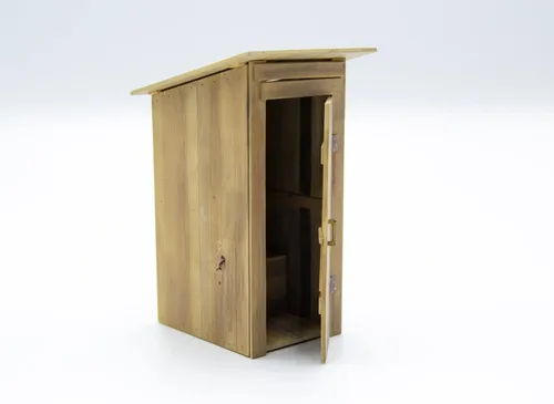 Miniatura 5 de ICM Kit de modelo de plástico (35800) - Figura de plástico modelo WC (inodoro de campo), escala 1:35, Gris