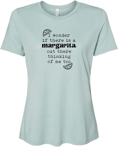 Miniatura 15 de Cute Women's Screen Printed Crew Neck Tee, Shirts With Sayings, Dusty Blue or Olive