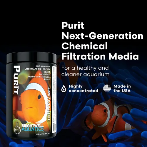 Miniatura 2 de Brightwell Aquatics - Purit Medios de filtración química de última generación - para uso en todos los acuarios marinos y de agua dulce