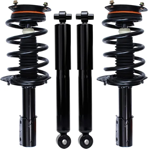 Miniatura 110 de Detroit Axle - Puntales y Amortiguadores para Chevy Traverse Buick Enclave GMC Acadia Saturn Outlook 2007-2012, 2 puntales delanteros con resorte