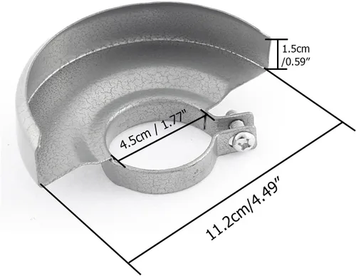 Miniatura 2 de 1 unids amoladora angular de metal plata amoladora angular protector de seguridad cubierta rueda
