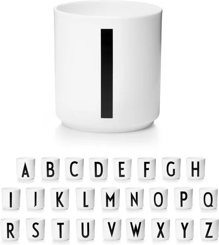 Miniatura 10 de Design Letters Tazas de café de porcelana (A-Z), taza con monograma, regalos del día del padre para papá, regalos para papá, taza de café