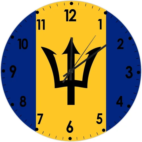 Miniatura 798 de Cheyan Reloj de pared con bandera de Canadá de 12 pulgadas, silencioso, sin tictac, de PVC, funciona con pilas, reloj redondo decorativo, regalo