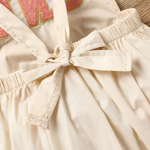 Miniatura 5 de GRNSHTS Trajes de primer cumpleaños para niñas con volantes para primer cumpleaños, mameluco sin espalda