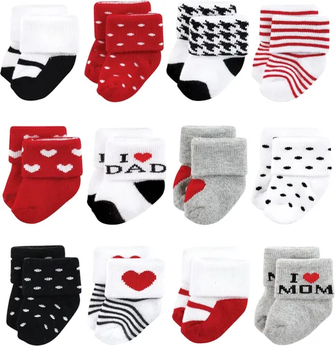 Miniatura 118 de Hudson Baby - Calcetines de algodón para bebés recién nacidos y Terry para niñas bebés