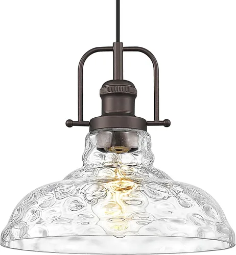 Miniatura 10 de FEMILA Iluminación colgante de cocina moderna de 11 pulgadas sobre la isla, lámpara colgante dorada de granja, altura ajustable, acabado dorado