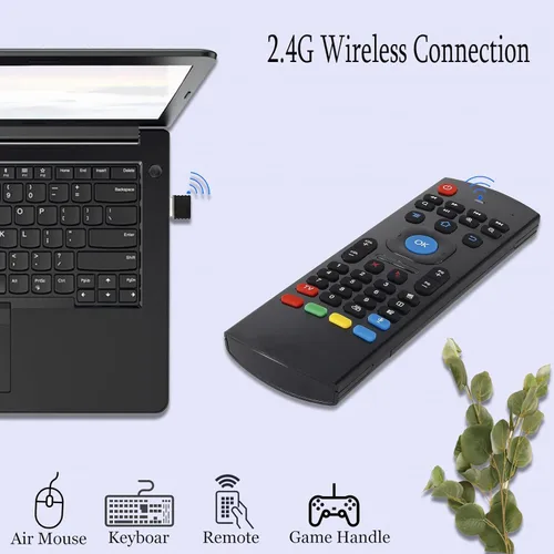 Miniatura 4 de MX3 Air Mouse Control remoto por voz, 2.4G multifuncional Mini teclado inalámbrico Air Mouse remoto para Android Smart TV Box, 3-Gyro y Gsensor
